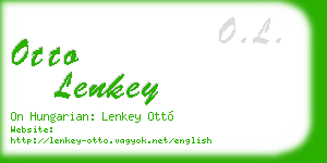 otto lenkey business card