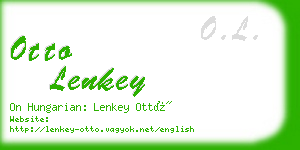 otto lenkey business card